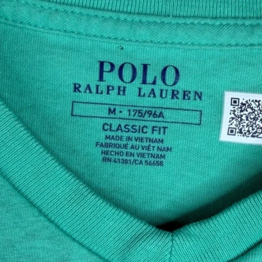 Polo Ralph Lauren V-neck Short Sleeve Shirt size Medium Green